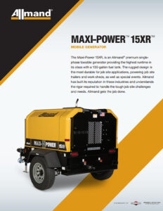 Allmand - Maxi Power 15XR - Cover